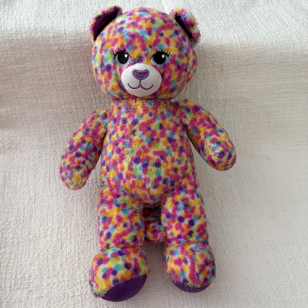 Build A Bear Workshop Confetti Leopard Plush Stuffed‎ Animal Plush Toy